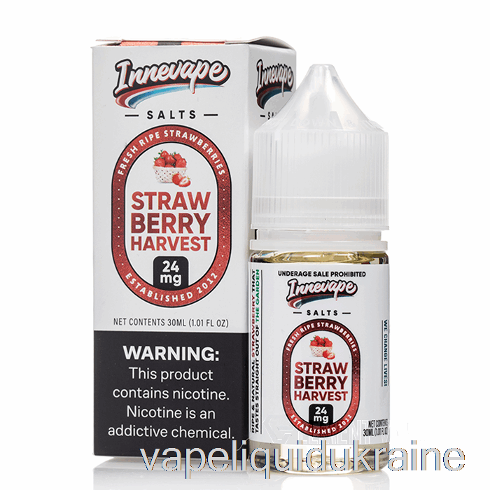 Vape Ukraine Strawberry Harvest Salts - Innevape E-Liquid - 30mL 24mg